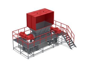 double-shaft-shredder trituradora de doble eje