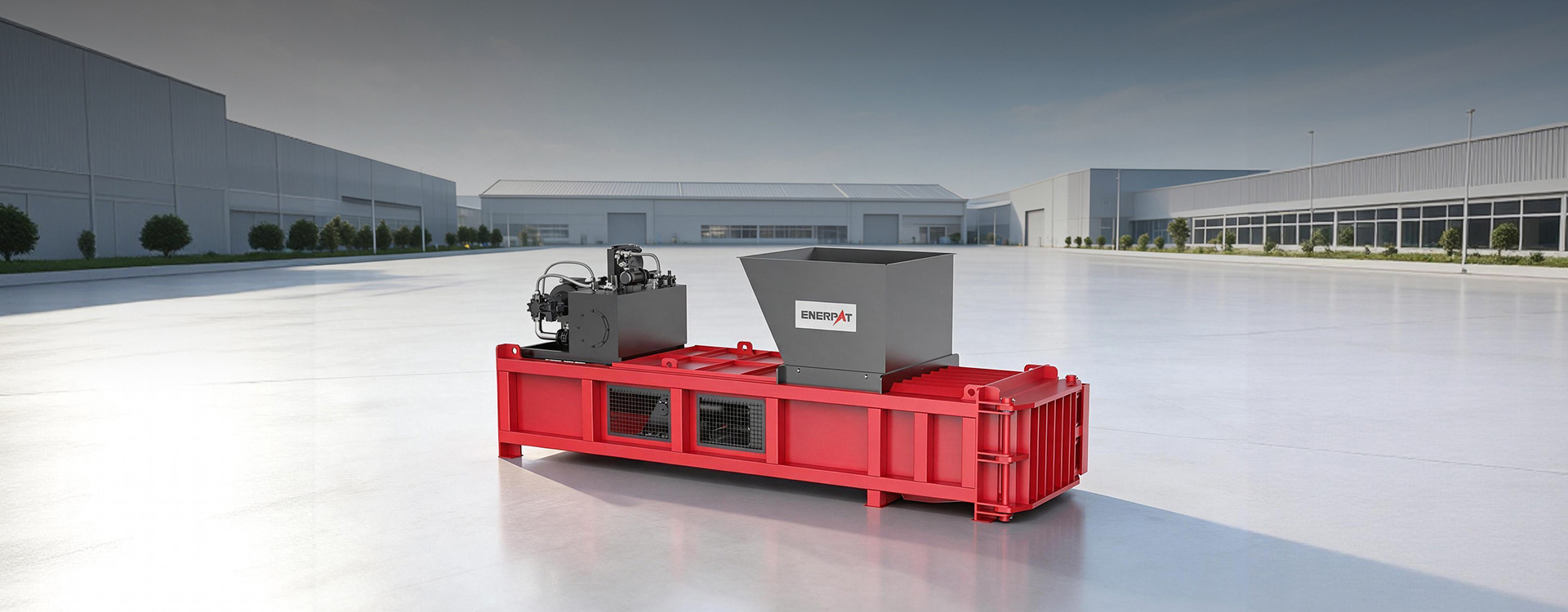 ENERPAT HBM-M150-15076 Horizontal Waste Baler Empacadora de residuos horizontal ENRPAT HBM-M150-15076
