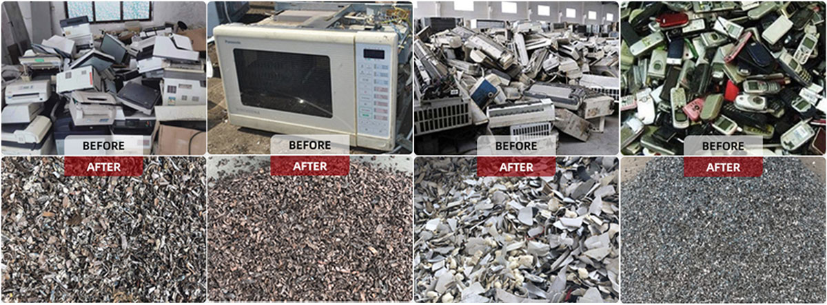 IT Waste Shredding and Sorting Line Línea de trituración y clasificación de residuos informáticos