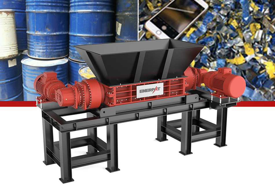 MSB-E2200 Two Shaft Shredder Trituradora de dos ejes MSB-E2200