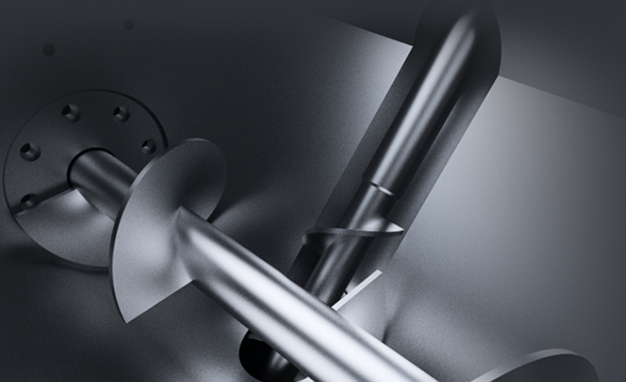 Powerful Dual-Screw Feeding System Potente sistema de alimentación de doble tornillo