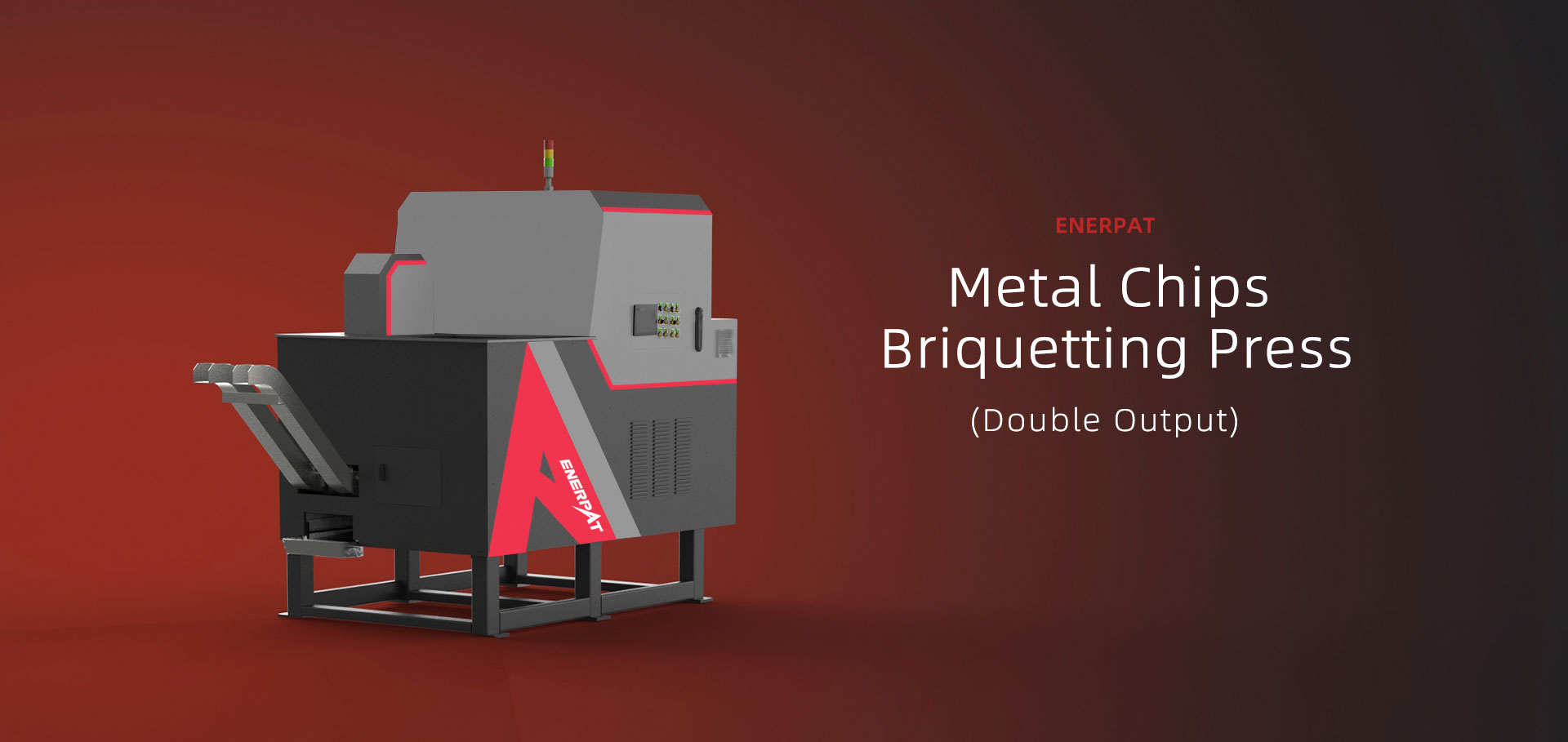 Double Output Metal Chips Briquetting Press Prensa briquetadora de virutas de metal de doble salida