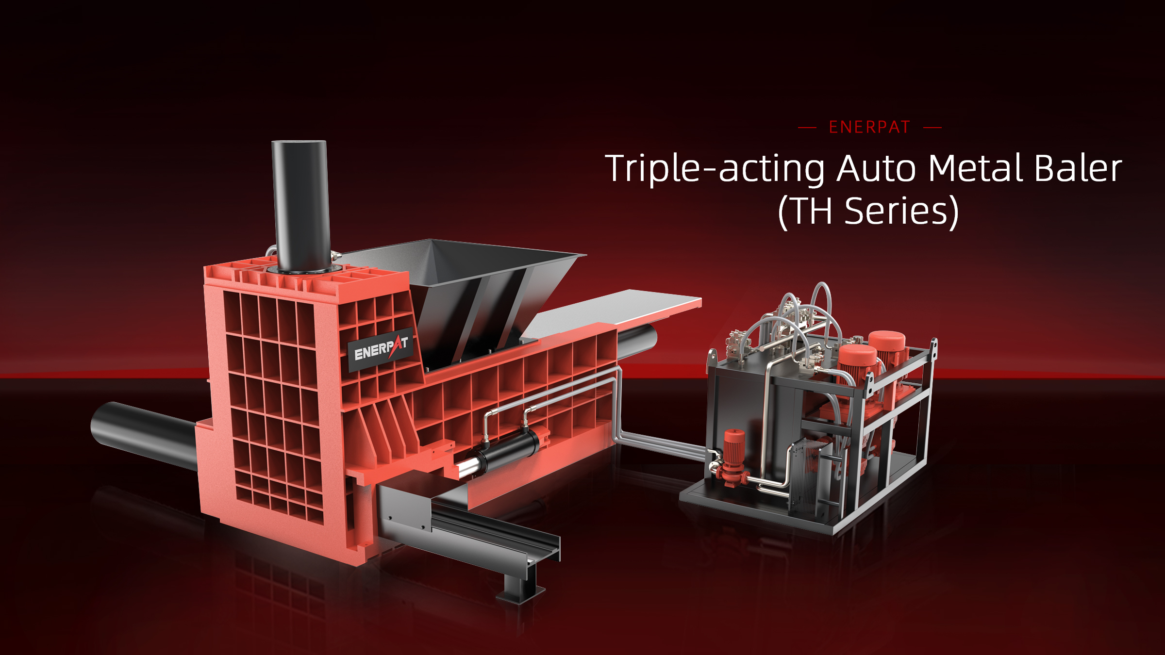 Triple-acting Auto Metal Baler (TH Series) Empacadora automática de metales de triple efecto (Serie TH)