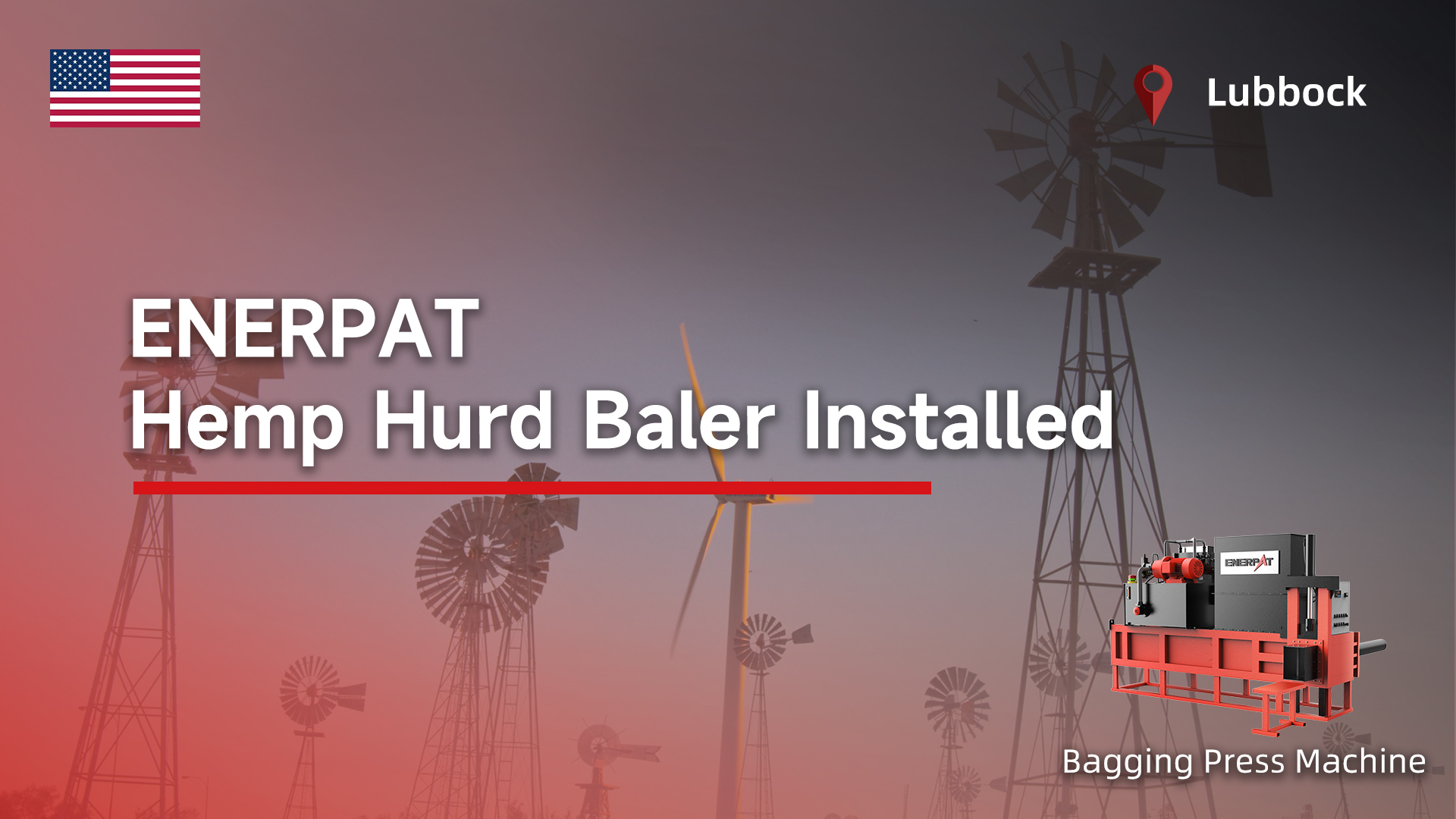 Hemp Hurd Bagging Baler Empacadora de ensacado de cáñamo Hurd