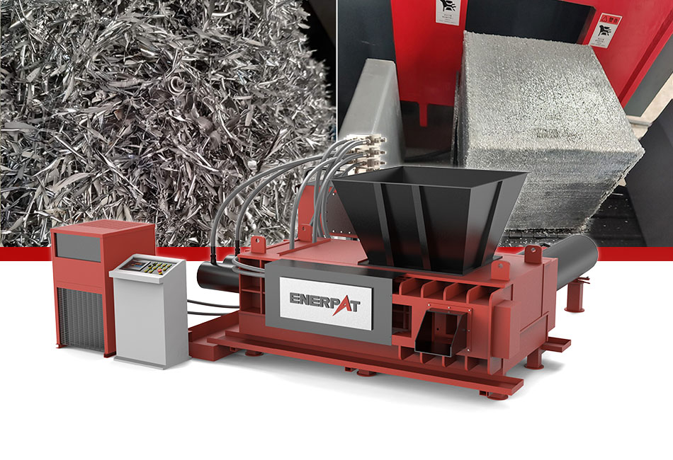 Heavy-Duty Hopper Metal Baler Empacadora de metal con tolva de servicio pesado