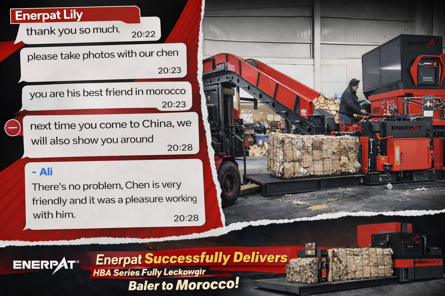 Empacadora de papel usado HBA-80-11075