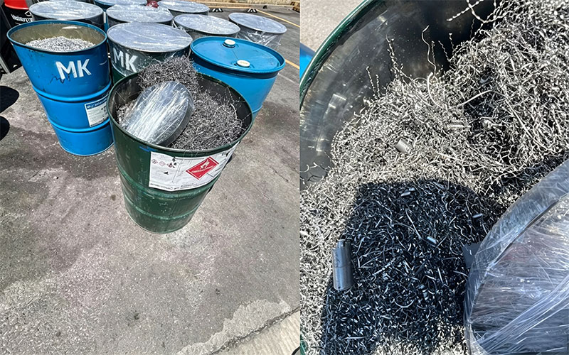 Reciclaje de virutas de metal
