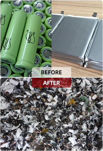 planta de reciclaje de iones de litio