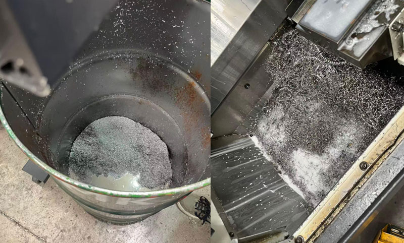 Reciclaje de virutas de metal