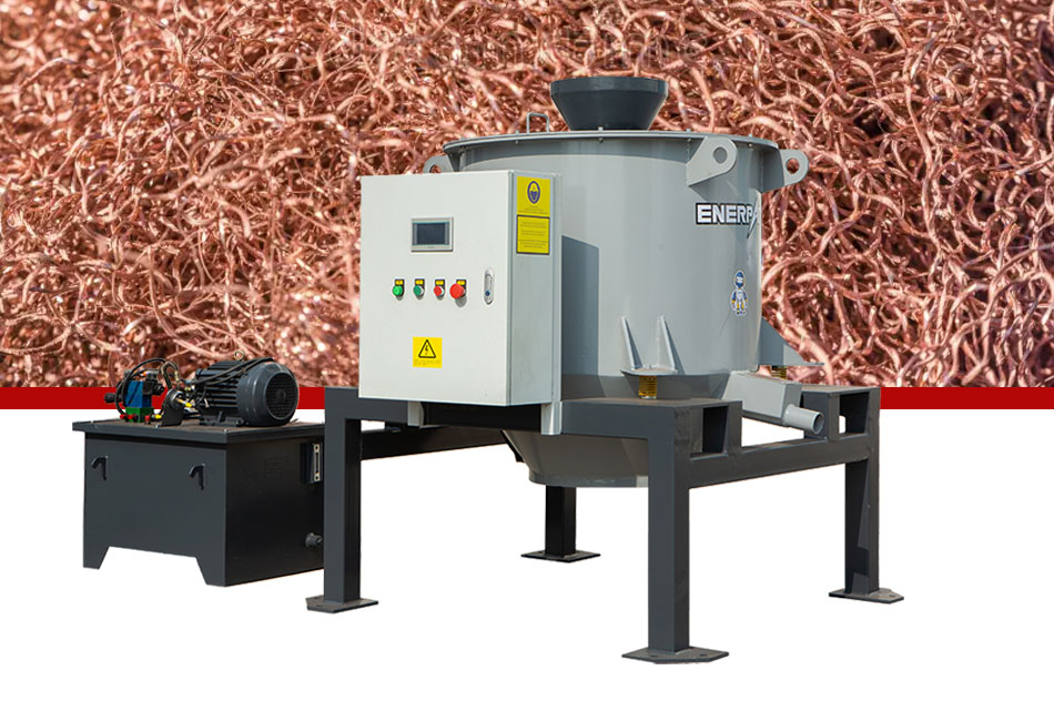 Máquina giratoria para virutas de metal