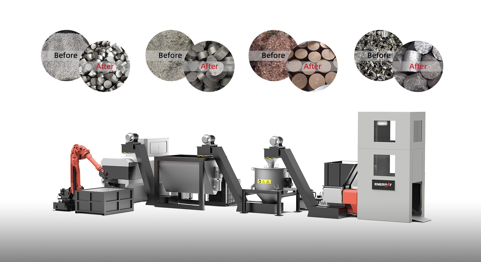 Sistema de reciclaje de virutas de metal