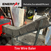 Empacadora de alambre para neumáticos estilo tolva