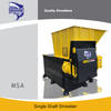 High Speed Scrap Pe Film Single Shaft Shredder 