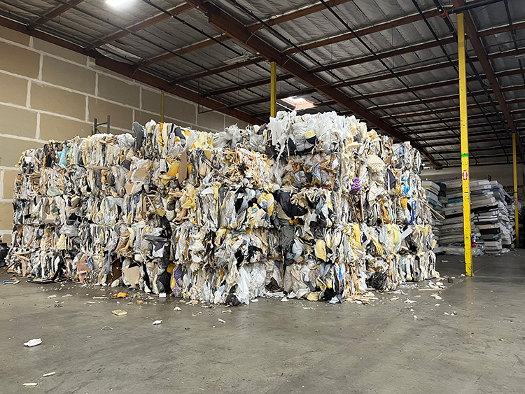 Máquina empacadora de metal para resortes de colchones