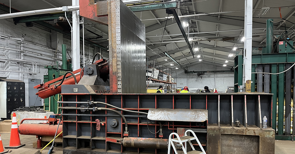 Empacadora de chatarra hidr&aacute;ulica ENERPAT