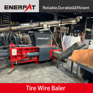 Empacadora de alambre para neumáticos estilo tolva