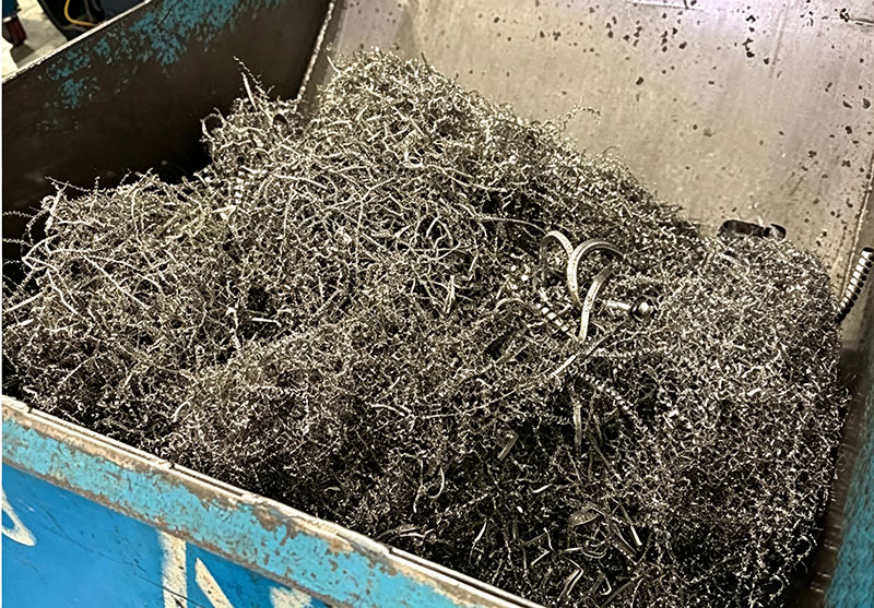Reciclaje de virutas de metal en Monterrey, M&eacute;xico