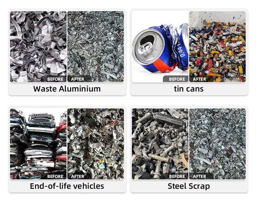 Trituradora de aluminio de dos ejes ENRPAT 