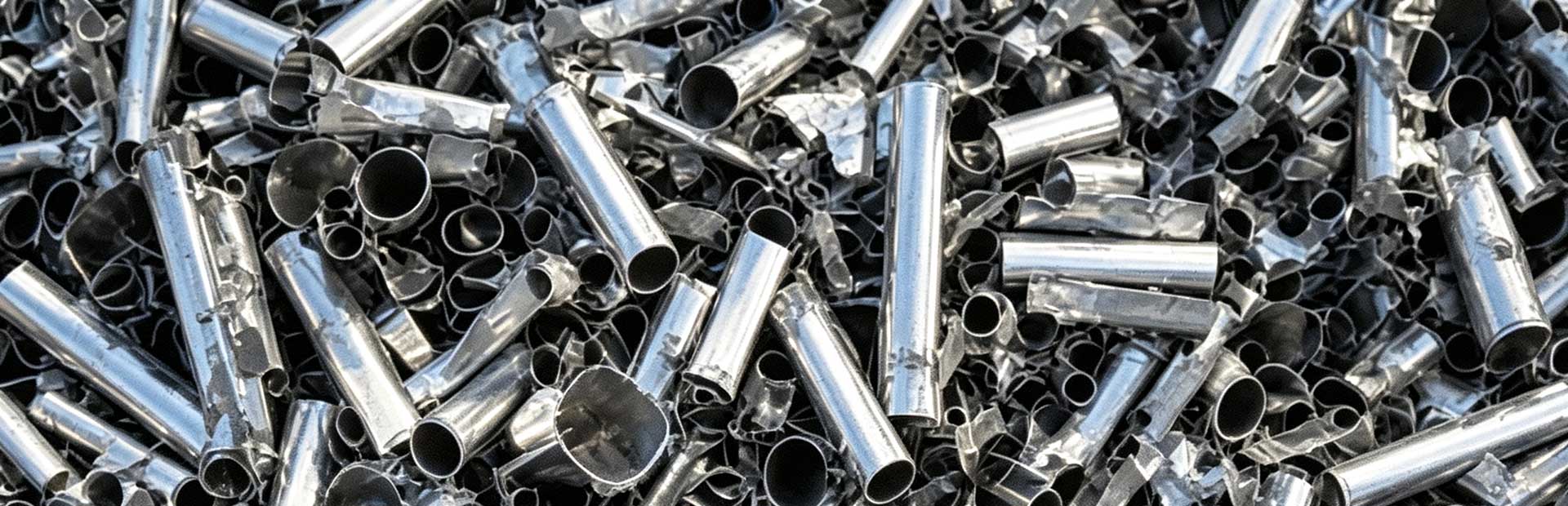 Perfiles de aluminio y chatarra de extrusión