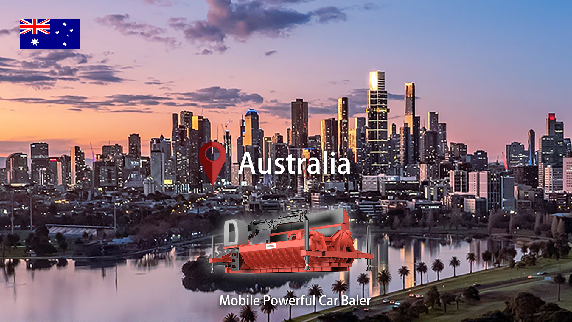 Australia: Aplanadora de automóviles ENRPAT AMB-SCE5000 a la venta instalada