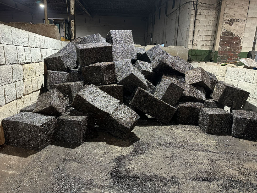 prensa de balas de chatarra