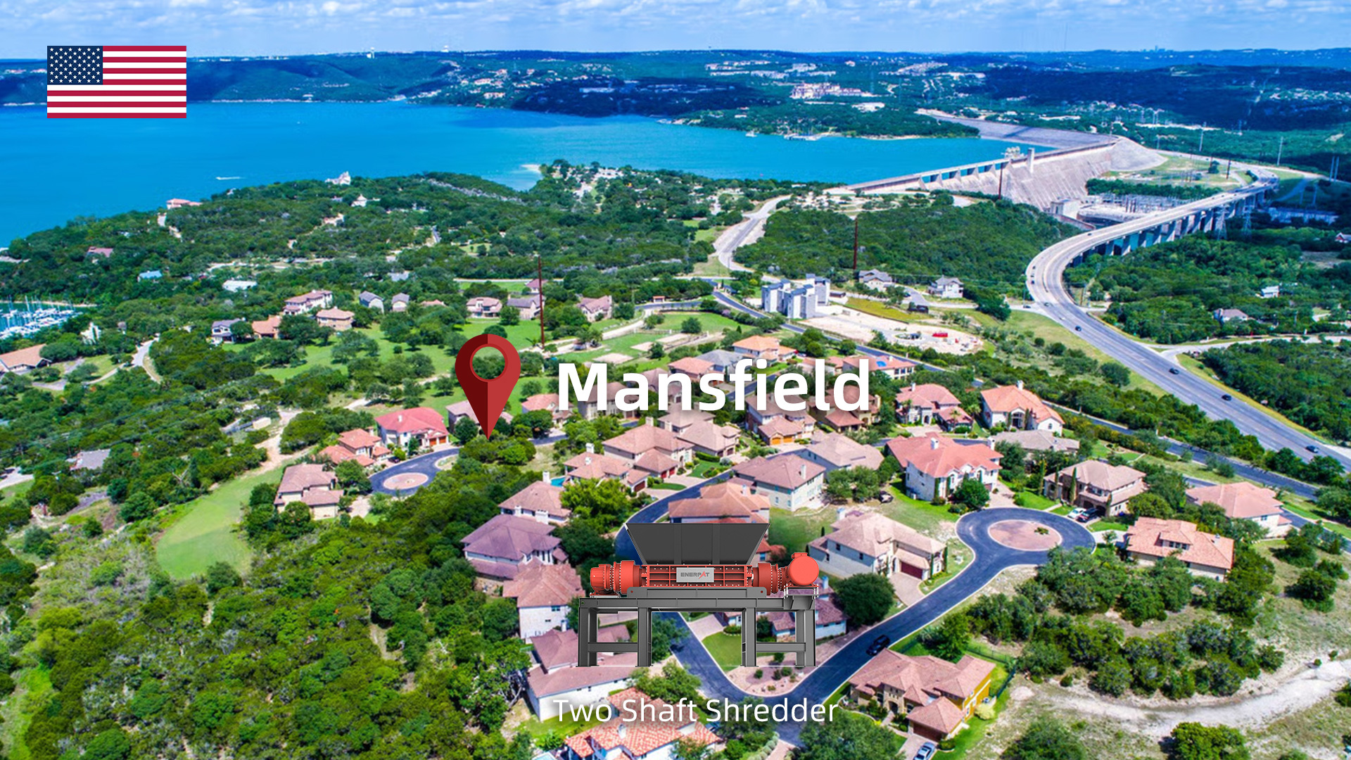 Mansfield, Texas: Se instaló la trituradora de neumáticos ENRPAT