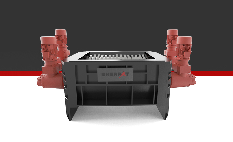 trituradora de cuatro ejes