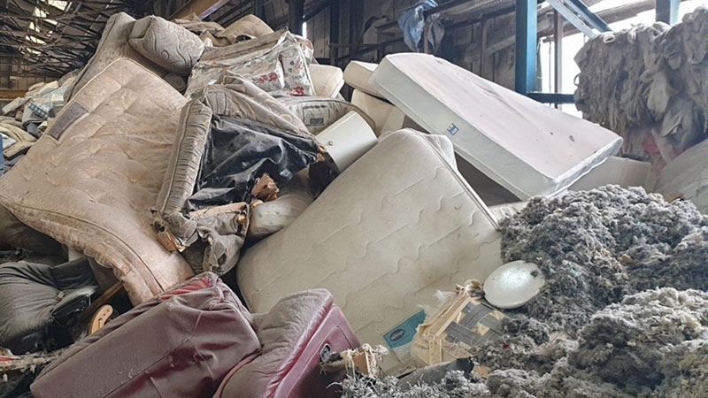 Reciclaje de colchones