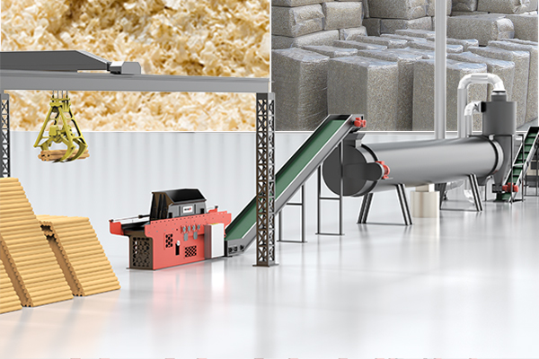 Caso de cliente de Chile: Línea automática de ensacado y molino de virutas de madera ENERPAT