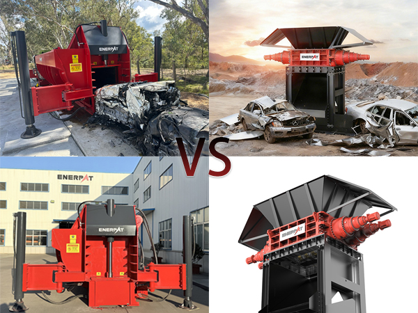 Empacadoras de automóviles versus trituradoras de automóviles