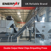 Máquina briquetadora de virutas de aluminio de doble descarga ENRPAT
