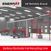 Línea de reciclaje de láminas de electrodos de batería