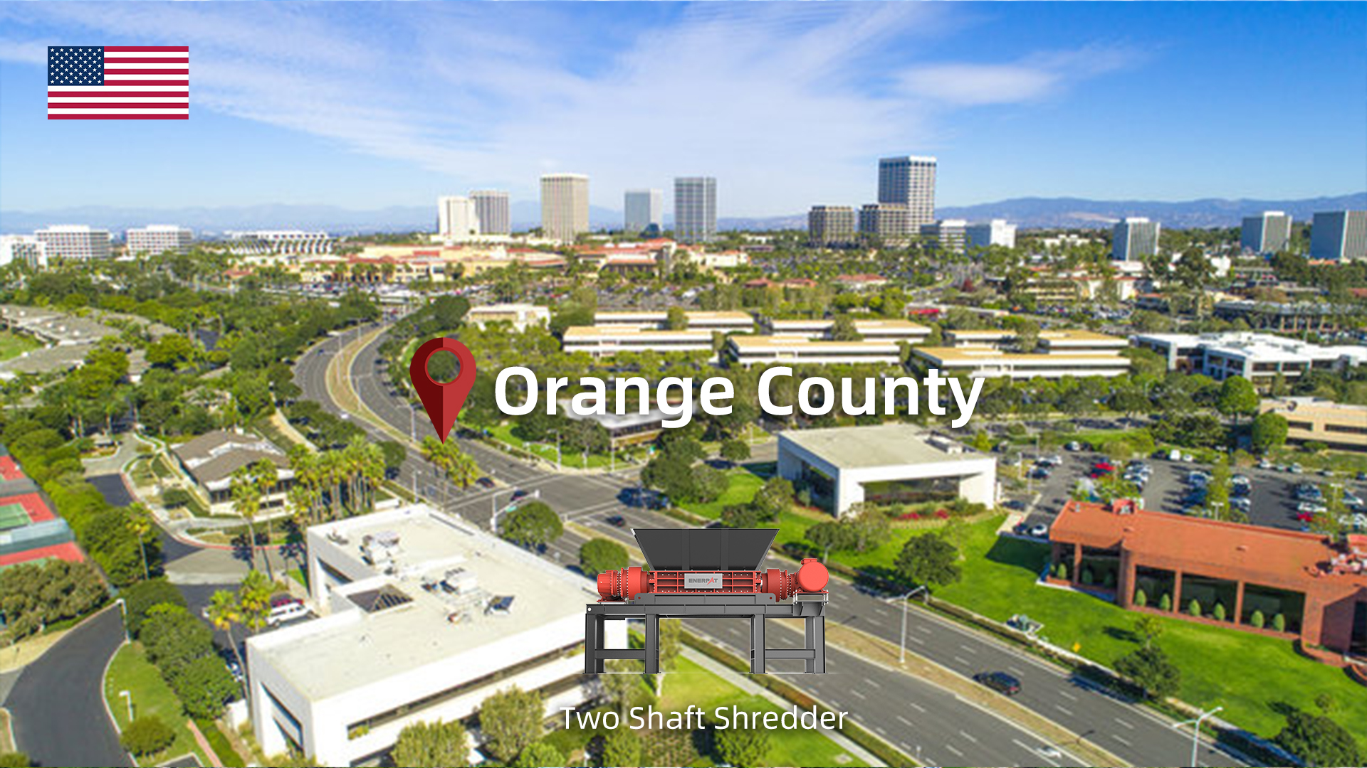Condado de Orange, California: Se instaló la trituradora de cartón industrial ENRPAT