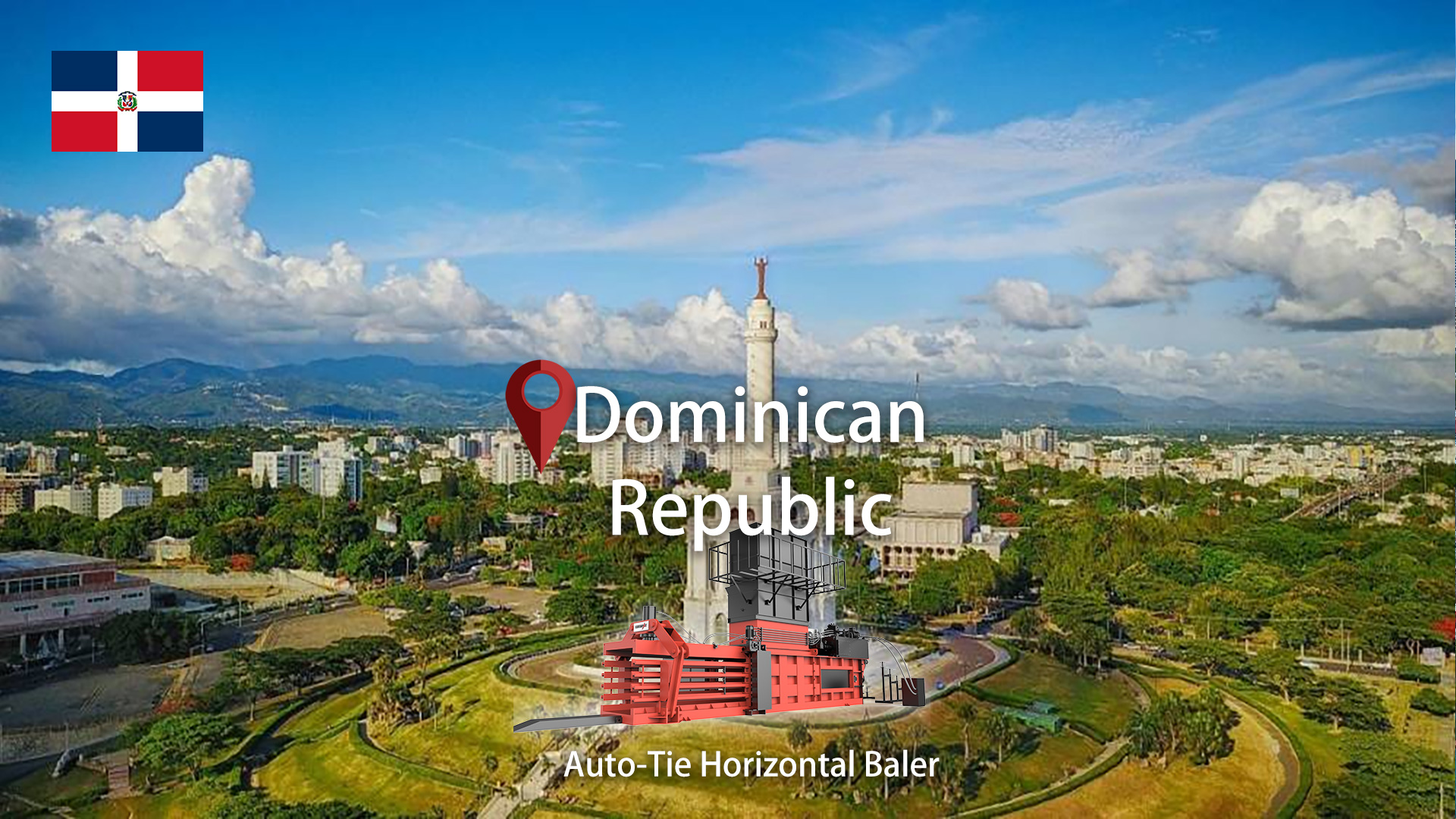 República Dominicana: Instalada máquina prensadora de botellas de PET ENRPAT Auto Tie