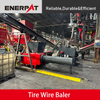 Empacadora de alambre para neumáticos estilo tolva