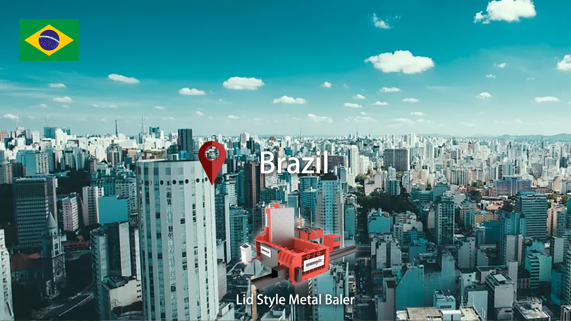 Brasil: Instalada prensa hidráulica ENRPAT para chatarra