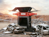 Trituradora de coches hidráulica de doble eje (500 kW)