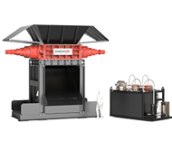 Trituradora hidráulica de doble eje