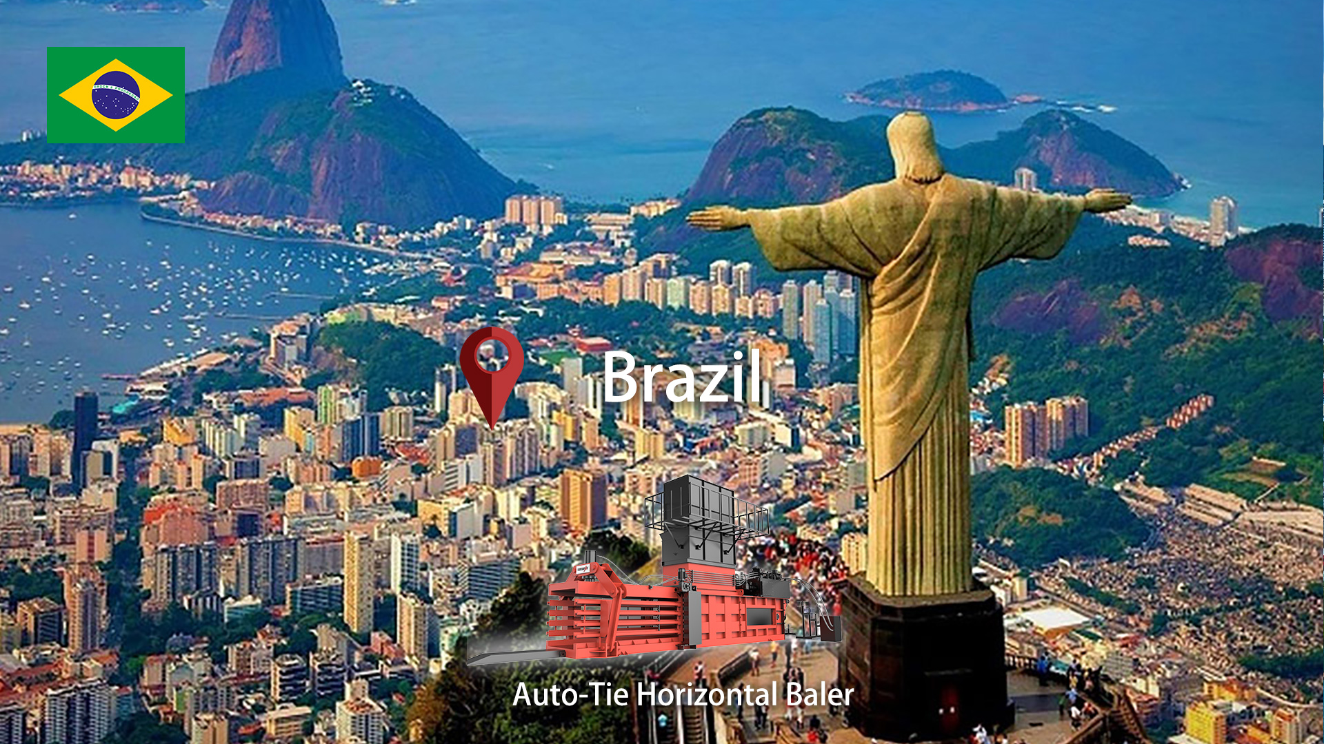 Brasil: Instalada empacadora de residuos de cartón totalmente automática ENERPAT