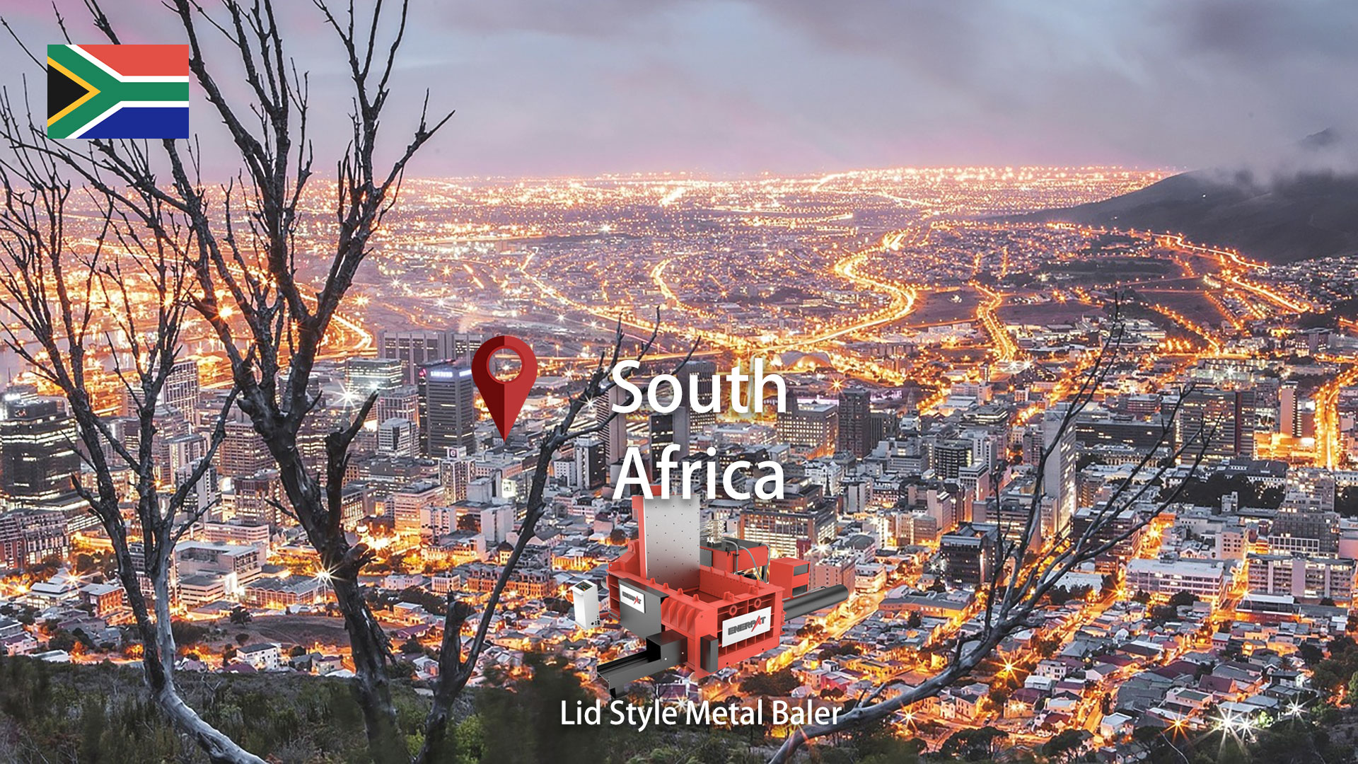 Sudáfrica: Se instaló empacadora hidráulica de metal ENERPAT