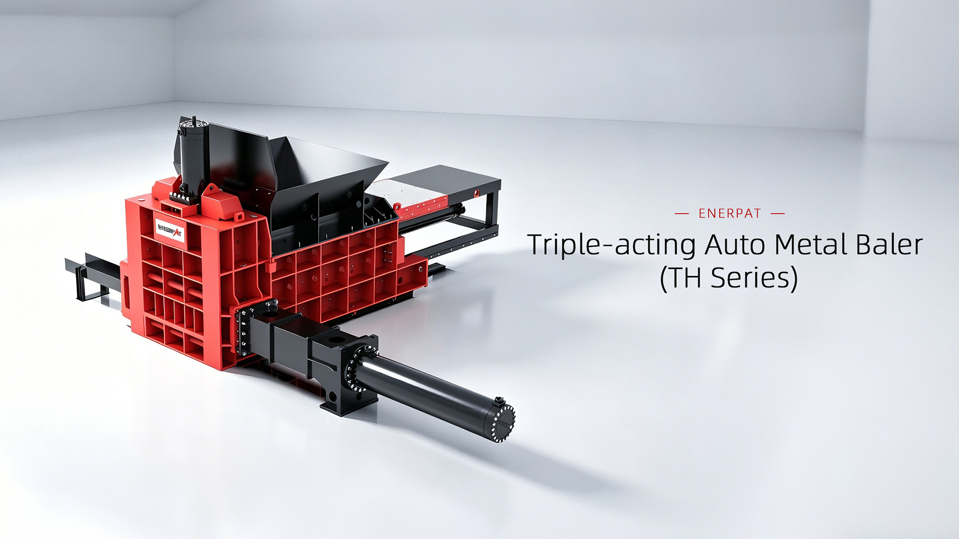 Empacadora de chatarra de triple compresi&oacute;n 