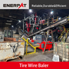 Empacadora de alambre para neumáticos estilo tolva