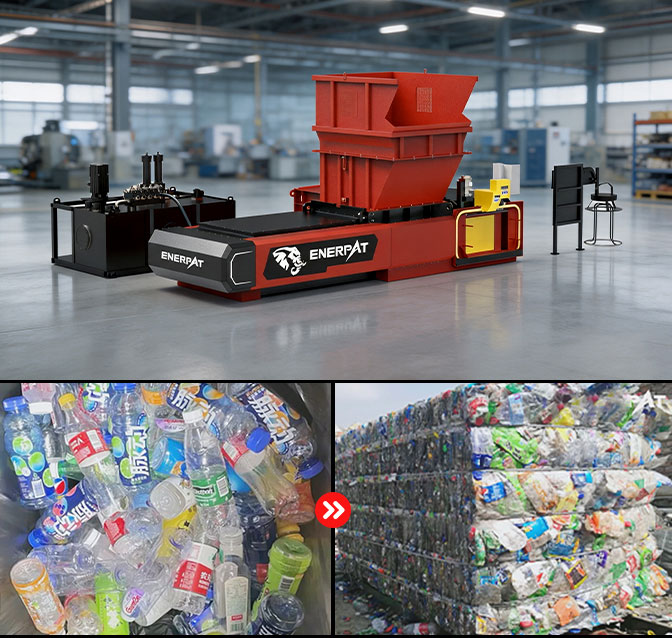 Compactadora de Plástico de Doble Pistón