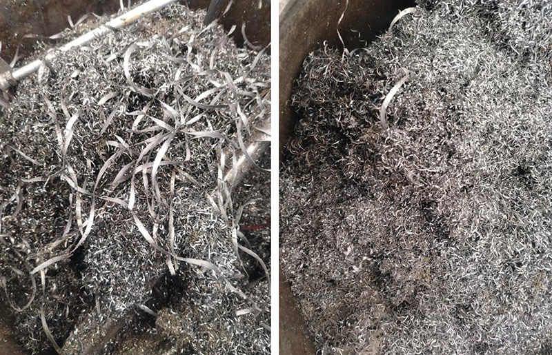 virutas de aluminio