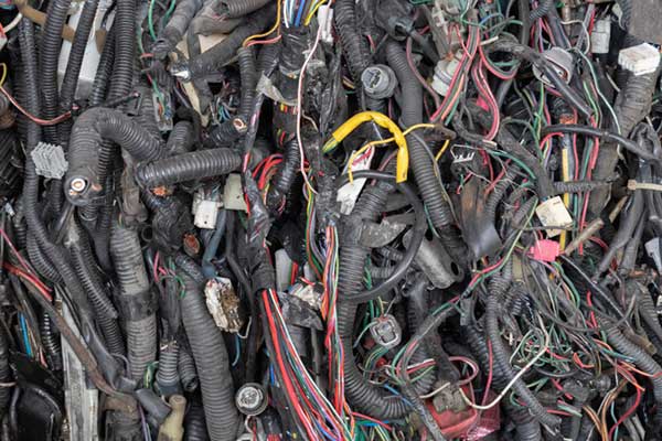 Reciclaje de cables para autom&oacute;viles