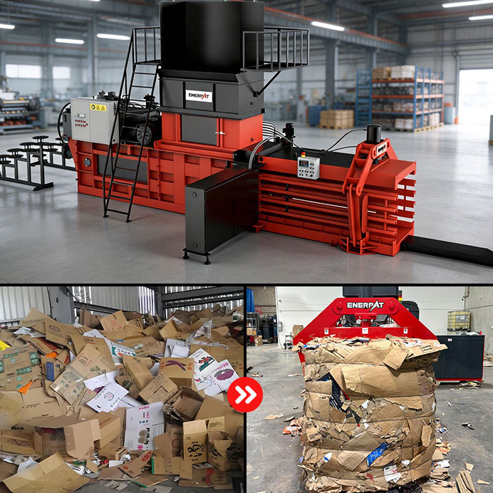 Compactadora Horizontal Automática de Cartón