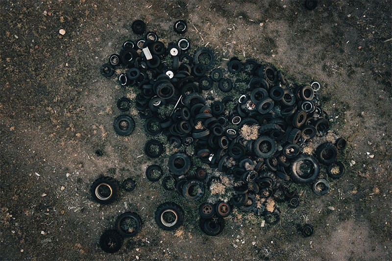 Proceso de reciclaje de neum&aacute;ticos