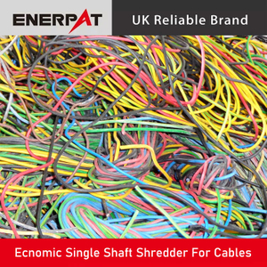 Trituradora económica de un solo eje para cables