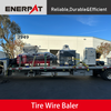 Empacadora de alambre para neumáticos estilo tolva