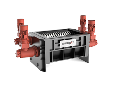 Trituradora de cuatro ejes